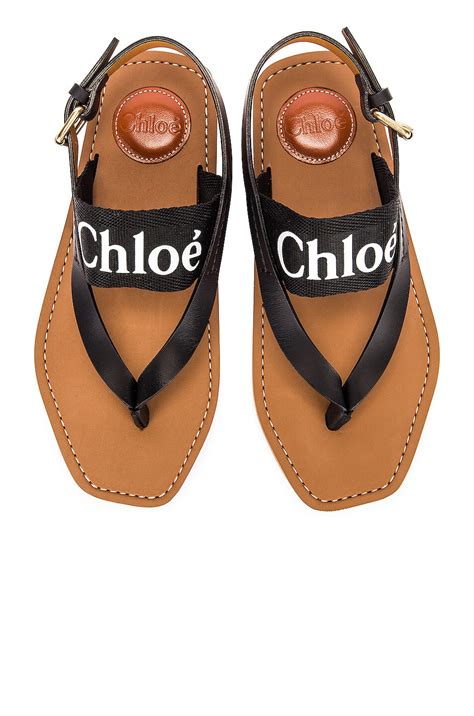 chloe sandals sale|chloe woody sandals outfit black.